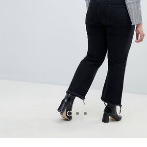 Size 24 UK (20 US), ASOS Curve black jeans